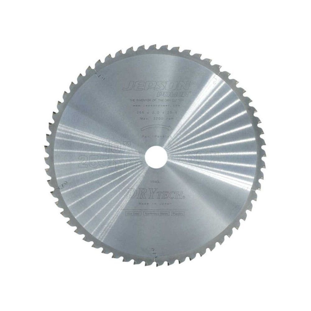 Lame carbure Drytech Ø255 mm 60D acier Jepson 600598