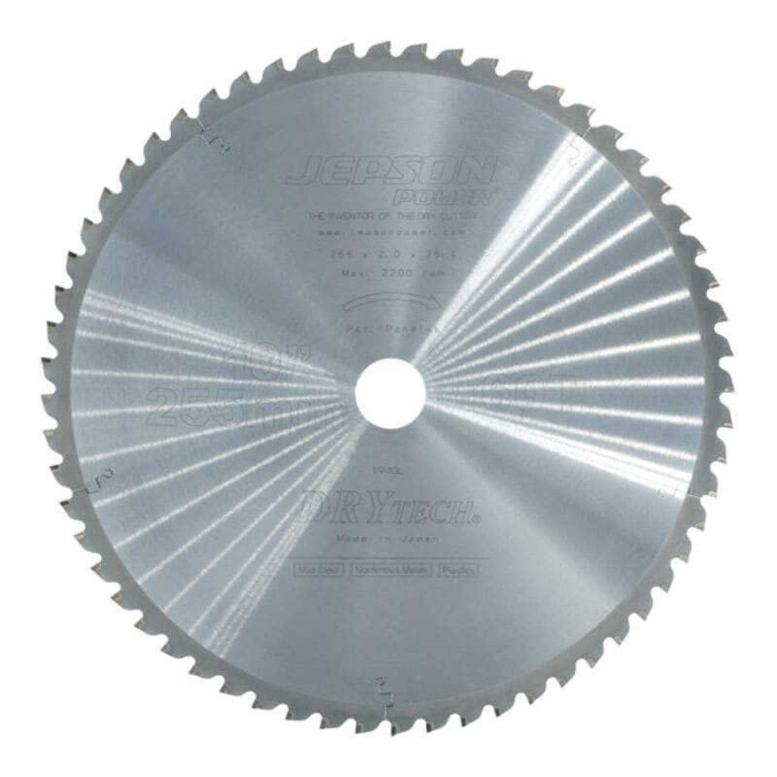 Lame carbure Drytech Ø255 mm 60D acier Jepson 600598