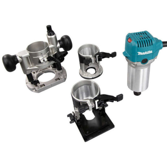 Affleureuse-défonceuse 710 W Makita RT0702CX2J avec base plongeante (en Makpac) | ProForPro