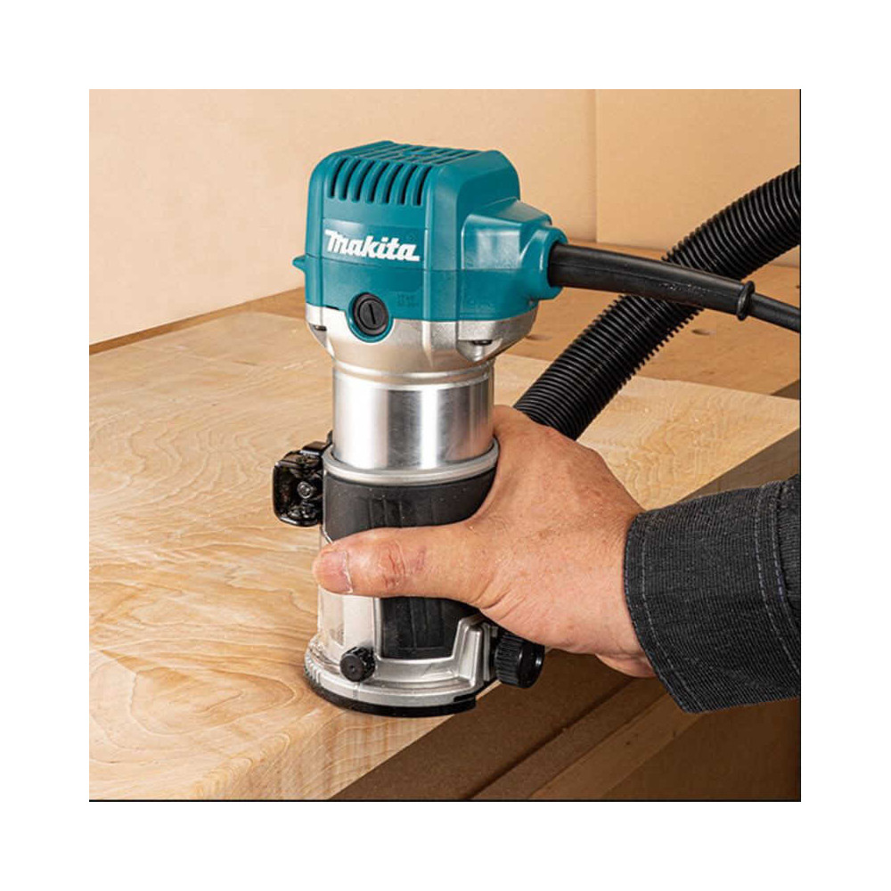 Affleureuse-défonceuse 710 W Makita RT0702CX2J avec base plongeante (en Makpac) | ProForPro