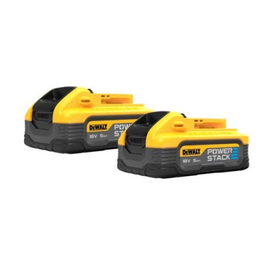 Lot 2 batteries 18V XR PowerStack 5,0 Ah Dewalt DCBP518H2 | ProForPro