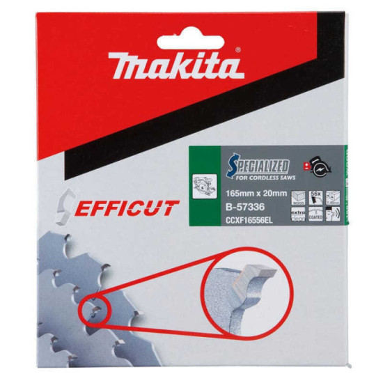 Lame carbure EFFICUT multi-bois Ø165 x 1,0 mm Makita B-57336