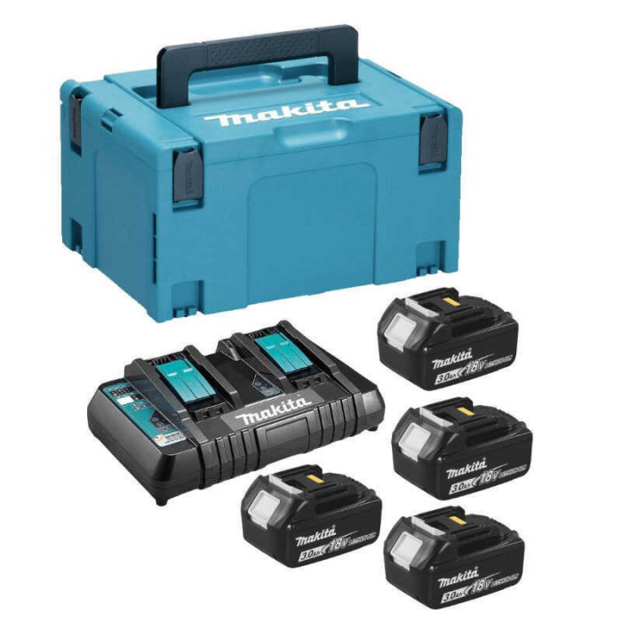 Pack énergie 4x3,0 Ah 18V LXT + chargeur Makita 197720-6 | ProForPro