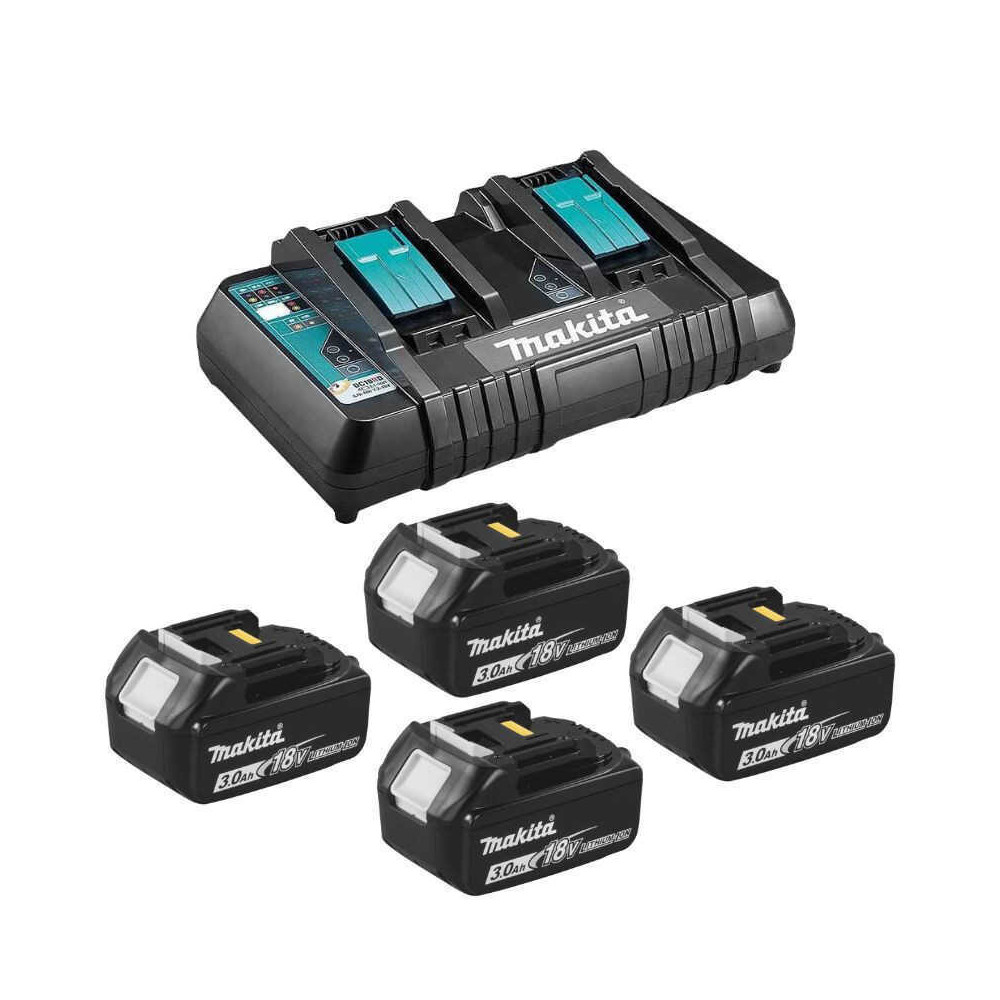 Pack énergie 4x3,0 Ah 18V LXT + chargeur Makita 197720-6 | ProForPro