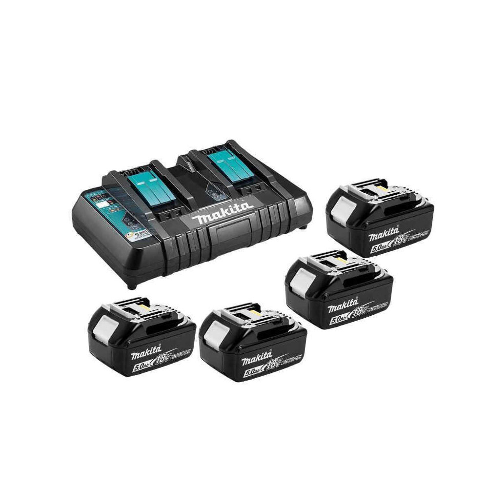 Pack énergie 4x5,0 Ah 18V LXT + chargeur double Makita 199483-0X | ProForPro