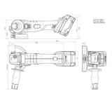 Metabo W 18 7-125 Meuleuse d'angle 18V Ø125 nue | ProForPro