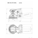Metabo SXA 18 LTX 125 BL Ponceuse excentrique 18V nue | ProForPro