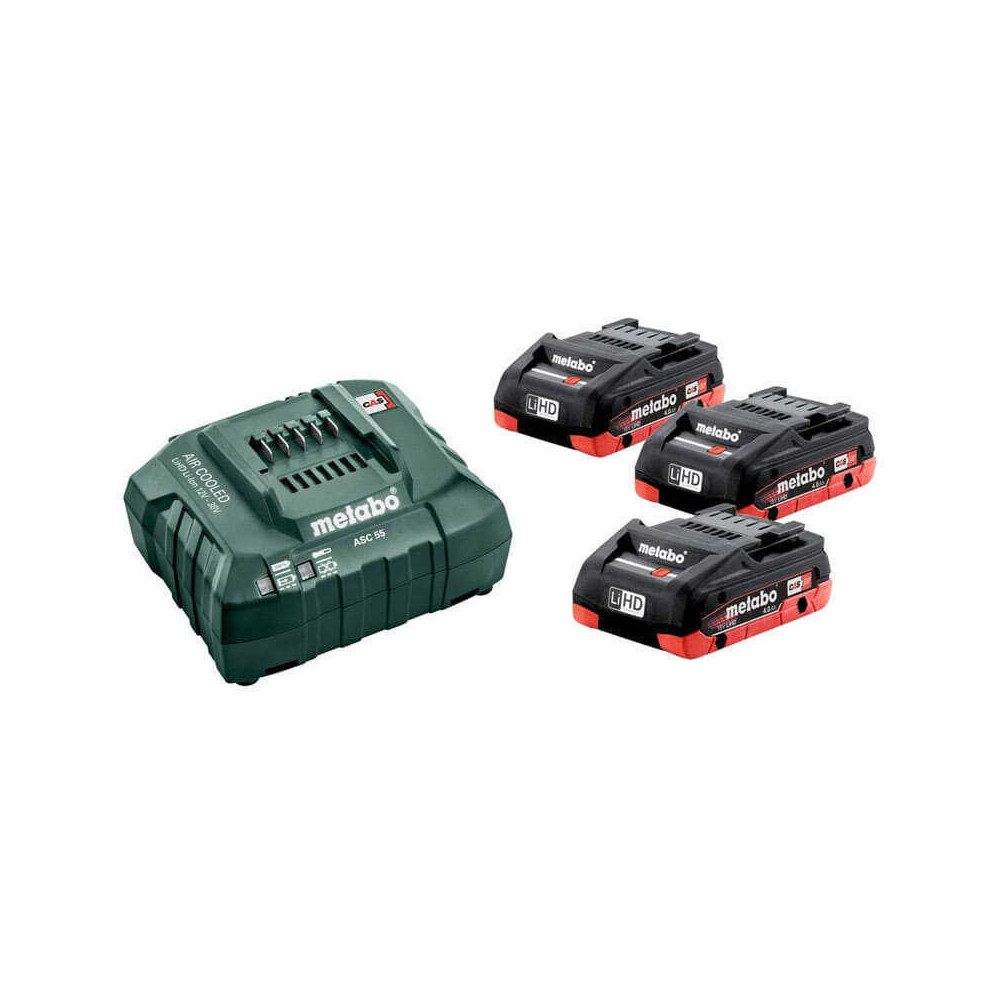 Metabo Pack énergie 18V LiHD 3x4,0Ah + ASC 55 | ProForPro