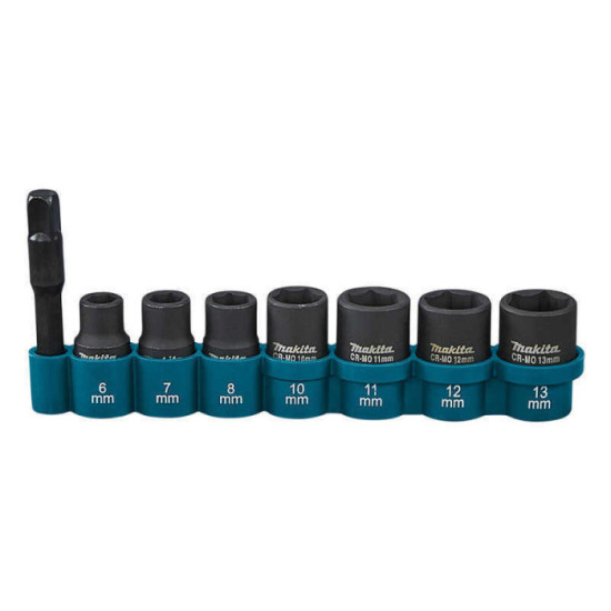 Jeu de 8 douilles à chocs 1/4" Makita E-12289 | ProForPro