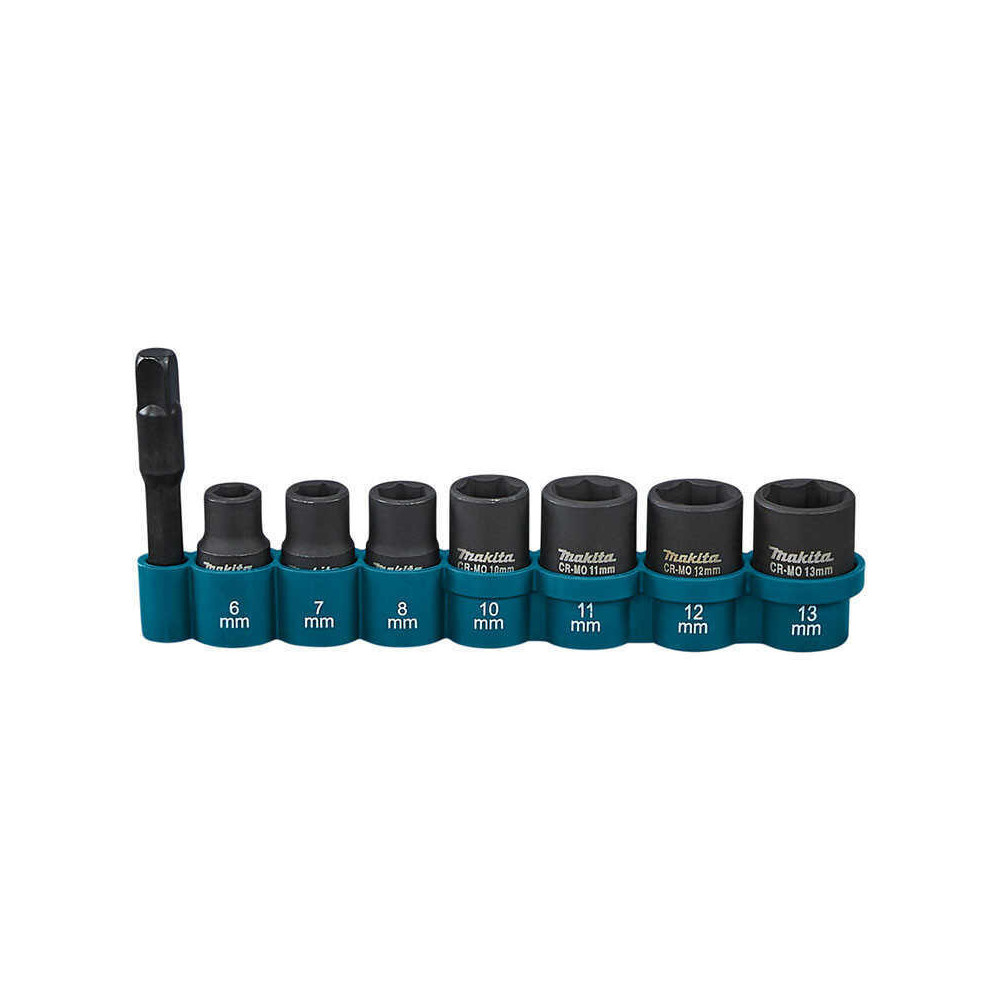 Jeu de 8 douilles à chocs 1/4" Makita E-12289 | ProForPro