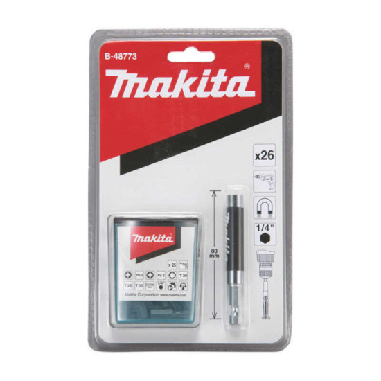 Guide de vissage opaque avec 25 embouts Makita B-48773 | ProForPro