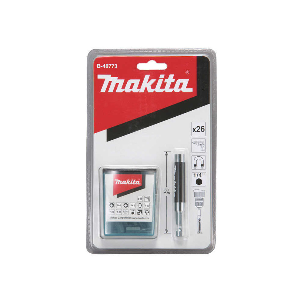 Guide de vissage opaque avec 25 embouts Makita B-48773 | ProForPro