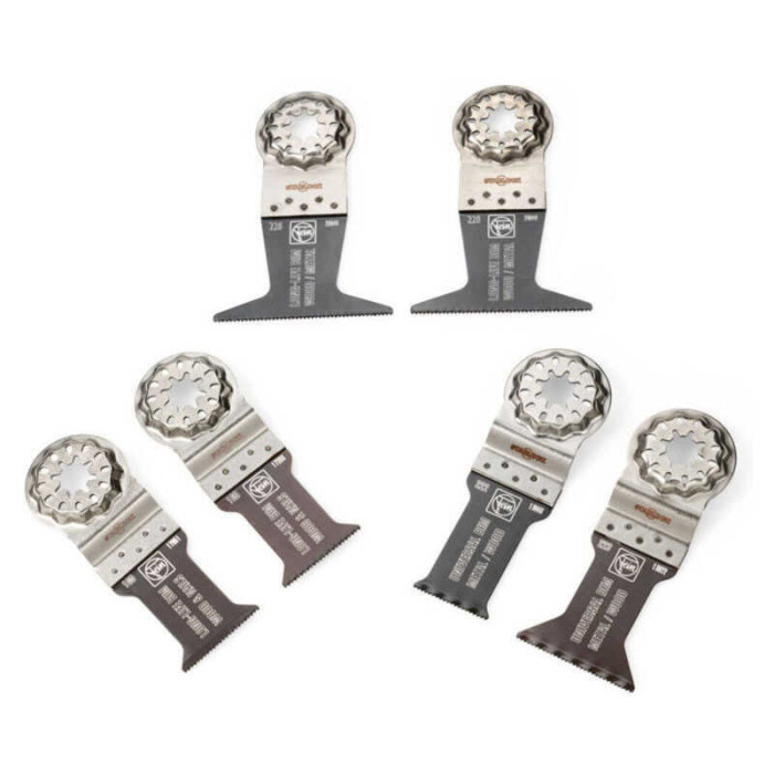 Pack 6 lames E-Cut Starlock bois/métal Fein 35222967010