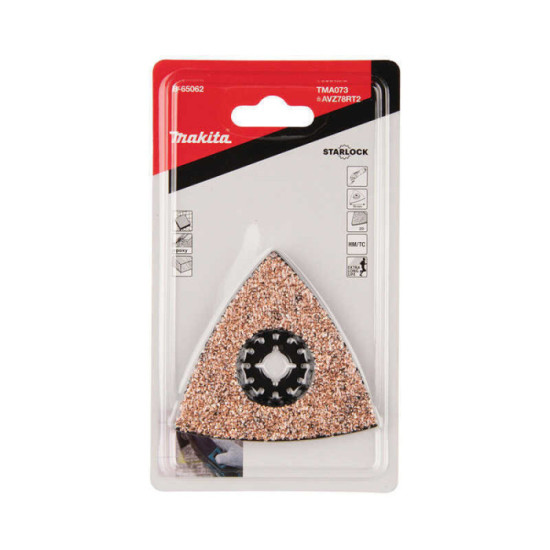 Plateau de ponçage à concrétion carbure Makita B-65062 STARLOCK 78 mm TMA073 | ProForPro