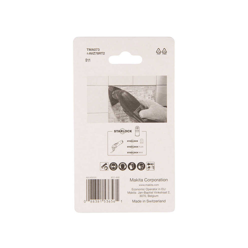 Plateau de ponçage à concrétion carbure Makita B-65062 STARLOCK 78 mm TMA073 | ProForPro