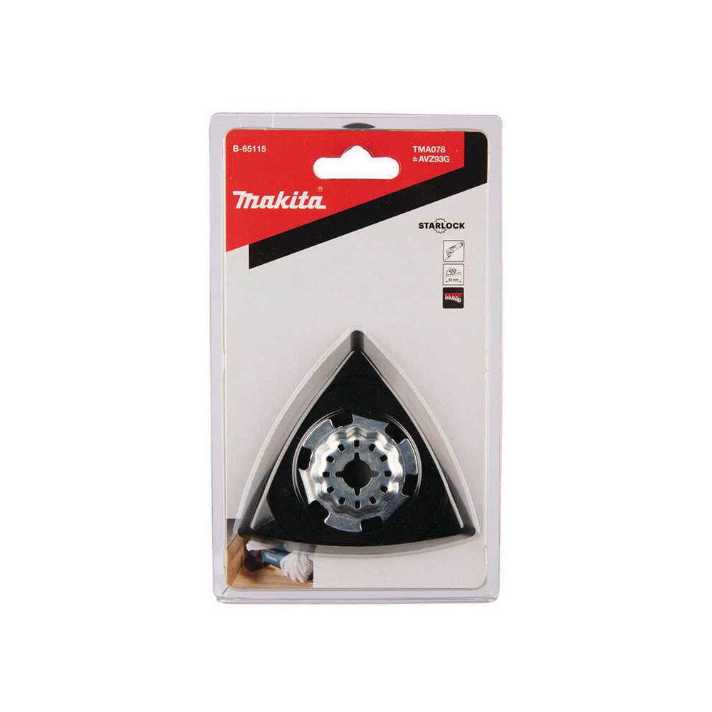 Plateau de ponçage auto-agrippant Makita B-65115 STARLOCK 93 mm TMA078 | ProForPro