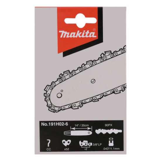 Chaîne tronçonneuse 35 cm 3/8" Makita 191H02-6 (DUC353) | ProForPro