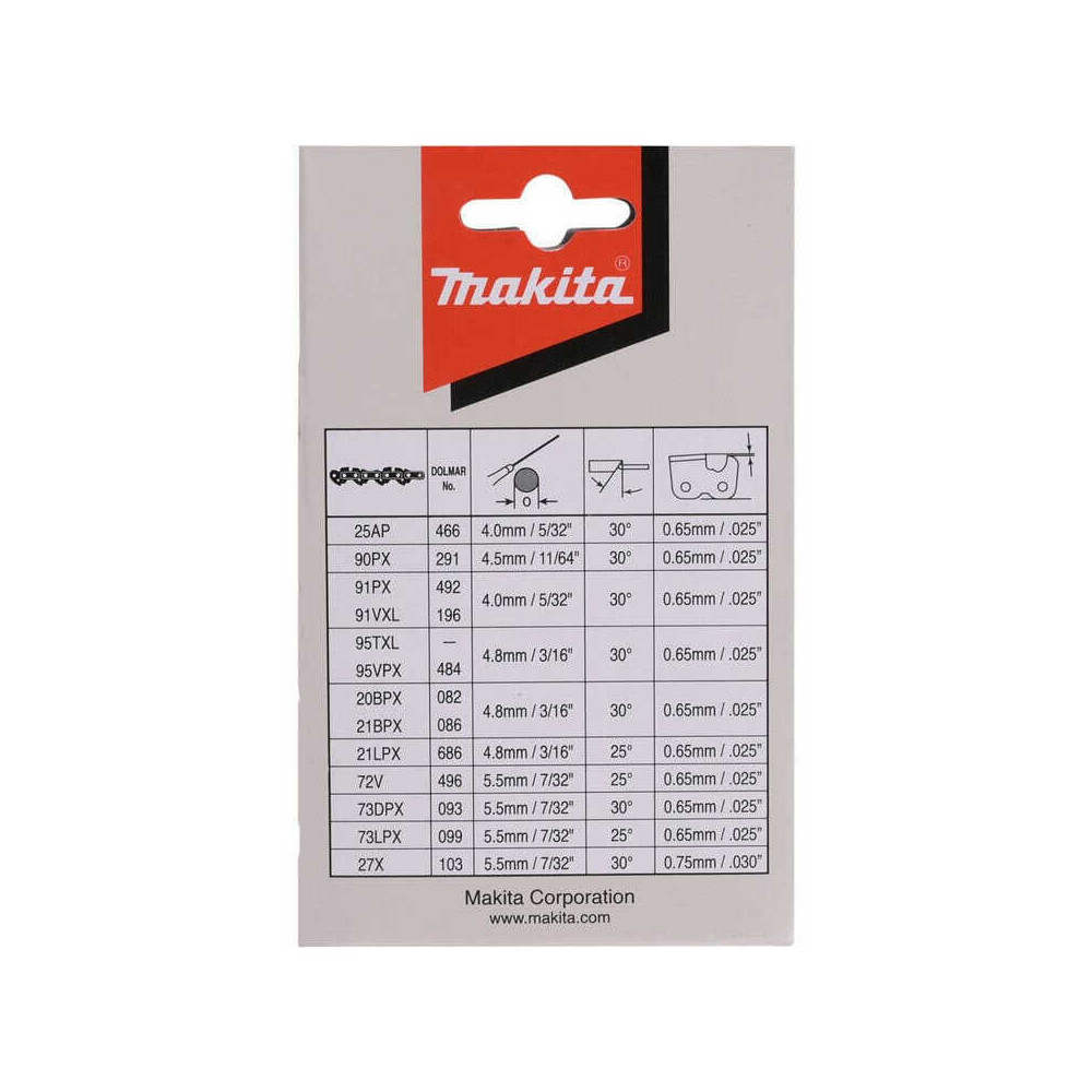 Chaîne tronçonneuse 35 cm 3/8" Makita 191H02-6 (DUC353) | ProForPro
