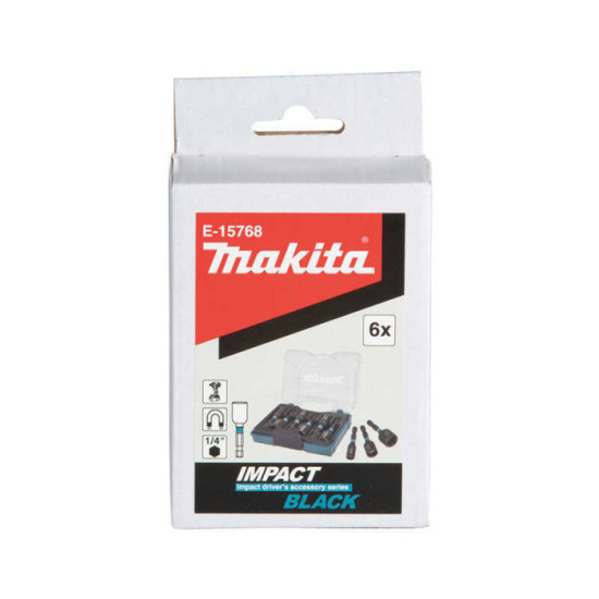 Coffret 6 douilles à choc Makita E-15768 Impact Black | ProForPro