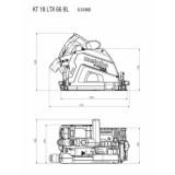 METABO KT 18 LTX 66 BL - Scie plongeante 18V 2x5.5Ah