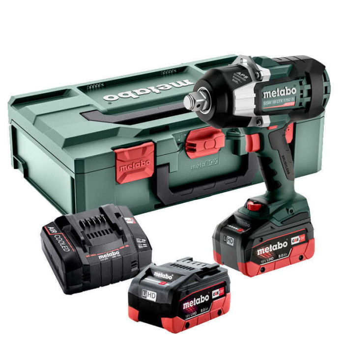 Boulonneuse à chocs 18V 1750 Nm SSW 18 LTX 1750 BL 8 Ah Metabo | ProForPro