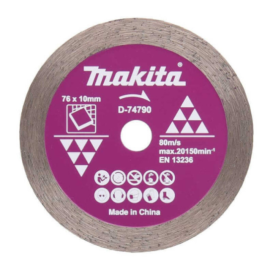 Disque diamant Ø76 × 10 mm jante continue Makita D-77263 | ProForPro
