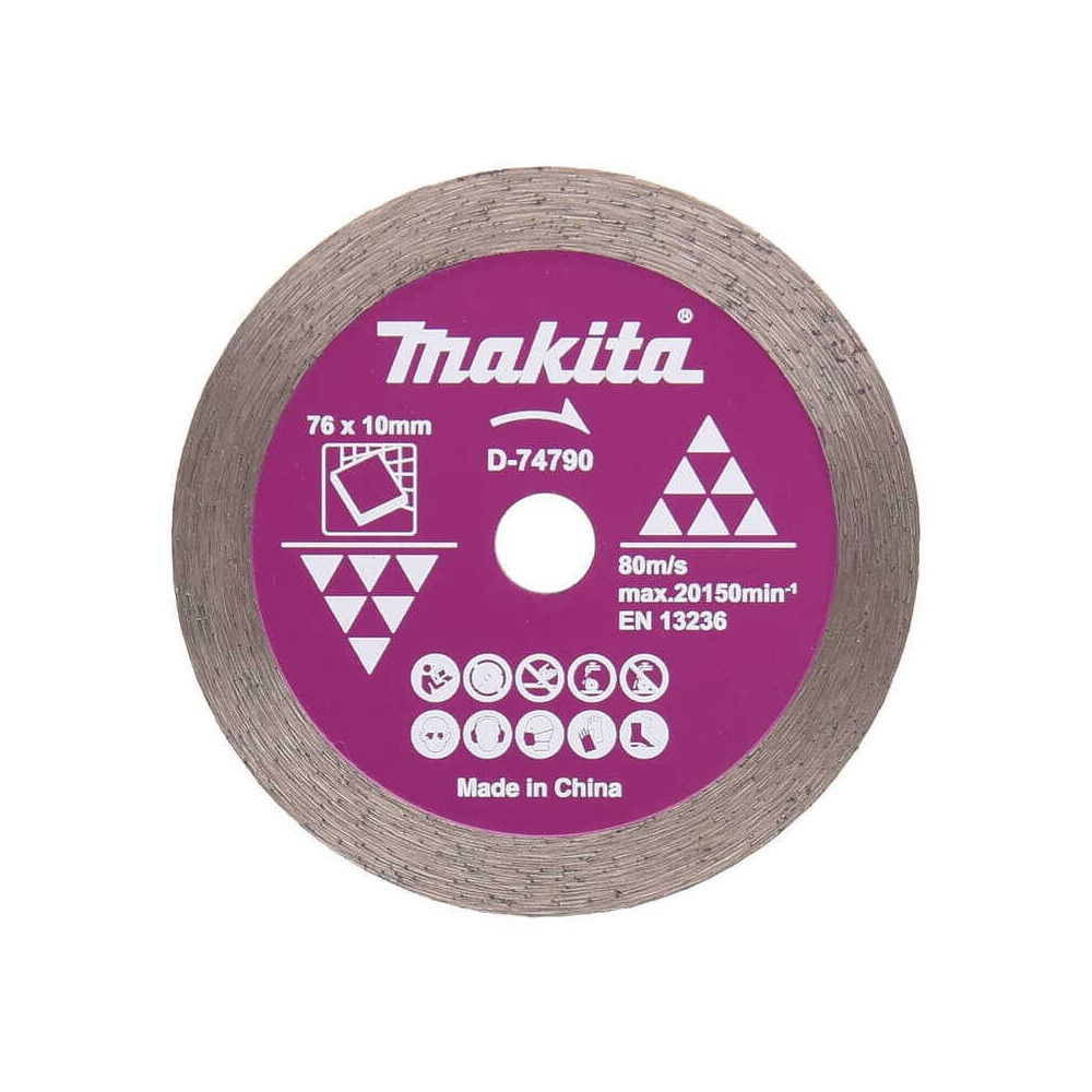 Disque diamant Ø76 × 10 mm jante continue Makita D-77263 | ProForPro