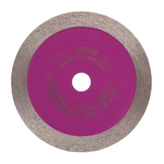 Disque diamant Ø76 × 10 mm jante continue Makita D-77263 | ProForPro