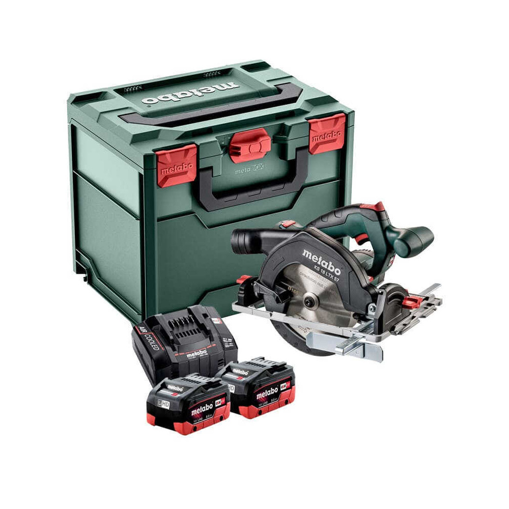 METABO KS 18 LTX 57 - Scie circulaire 18V Ø165 2x8.0Ah