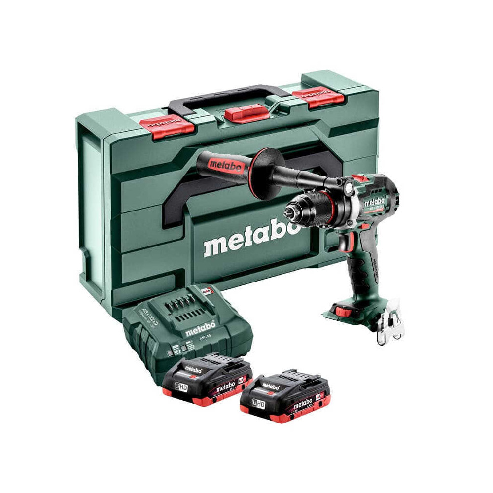 Perceuse-visseuse 18V LiHD BS 18 LTX 2x 4,0 Ah Metabo MetaBox
