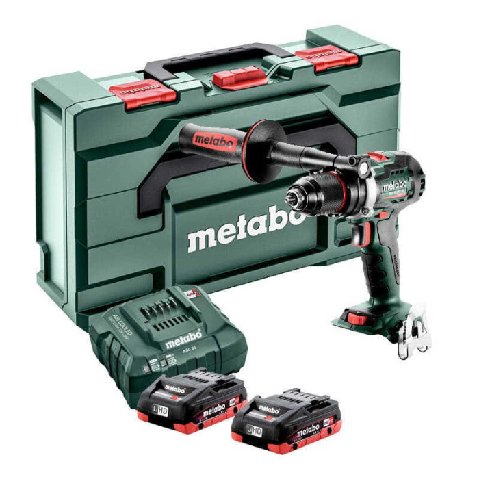 Perceuse-visseuse 18V LiHD BS 18 LTX 2x 4,0 Ah Metabo MetaBox