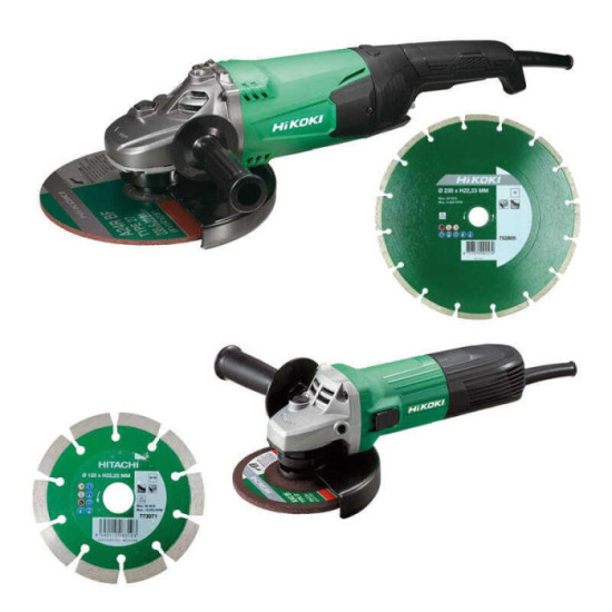 HiKOKI KG23SAYBZ Pack 2 meuleuses Ø230 et Ø125 mm | ProForPro