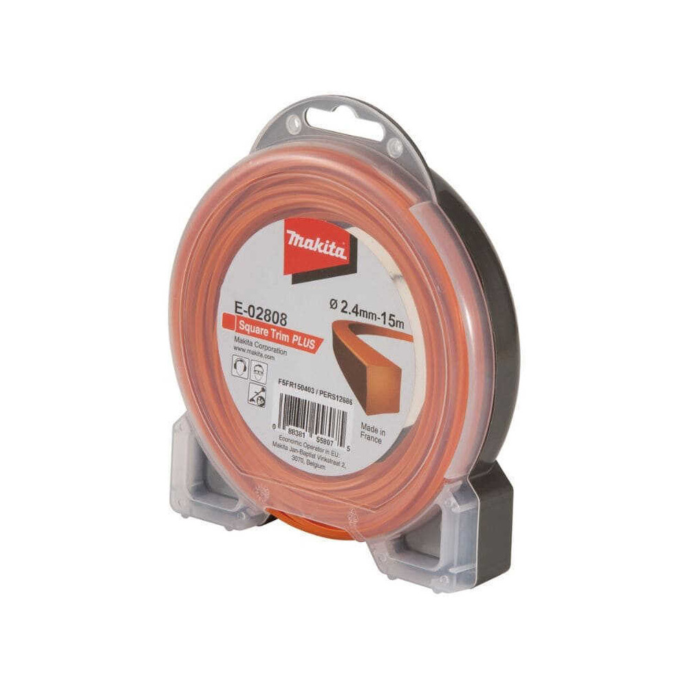 Fil débroussailleuse carré Makita E-02808 Ø2,4 mm 15 m | ProForPro