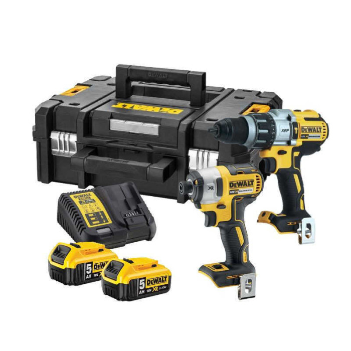 Pack 2 outils 18V XR DCD996 + DCF887 (2x5,0 Ah) Dewalt | ProForPro