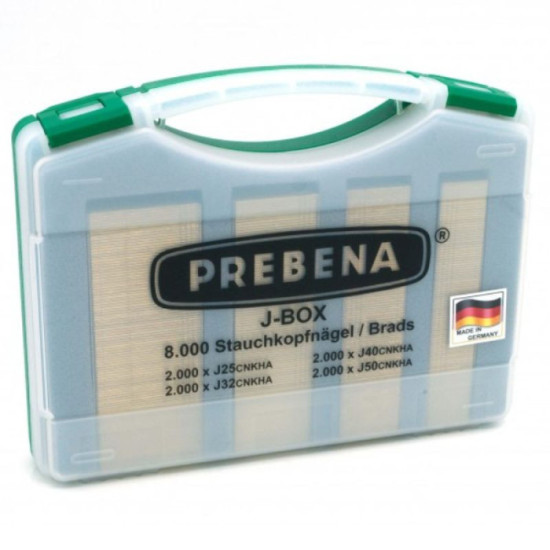 Coffret 8000 clous brads type J Prebena J-Box