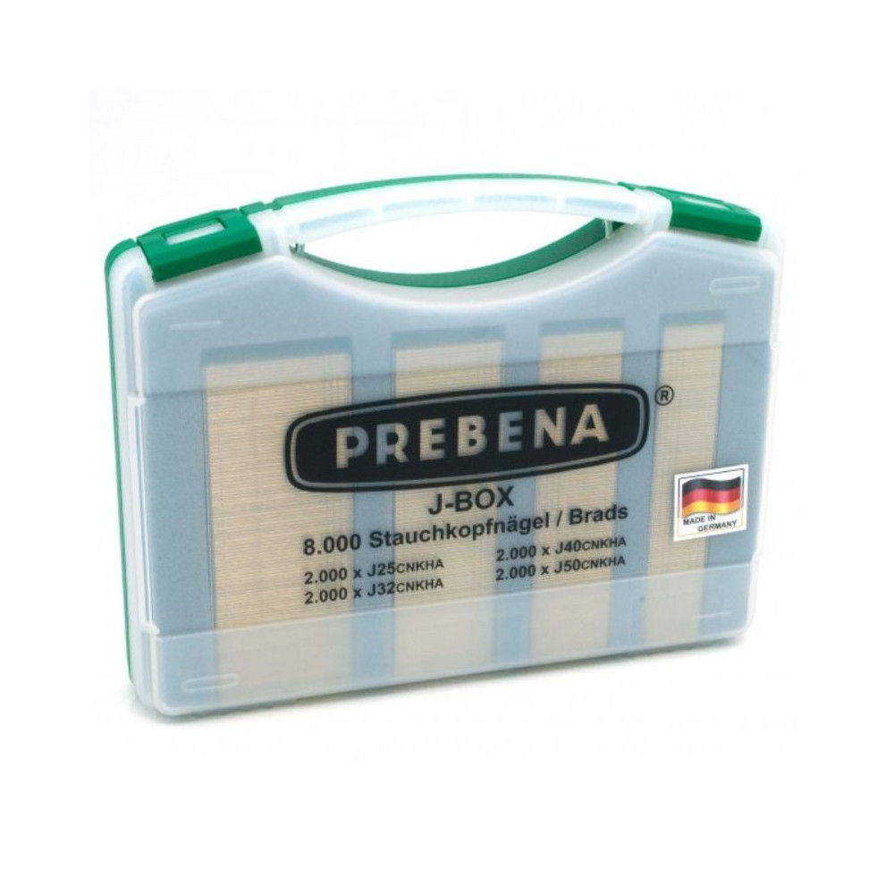 Coffret 8000 clous brads type J Prebena J-Box