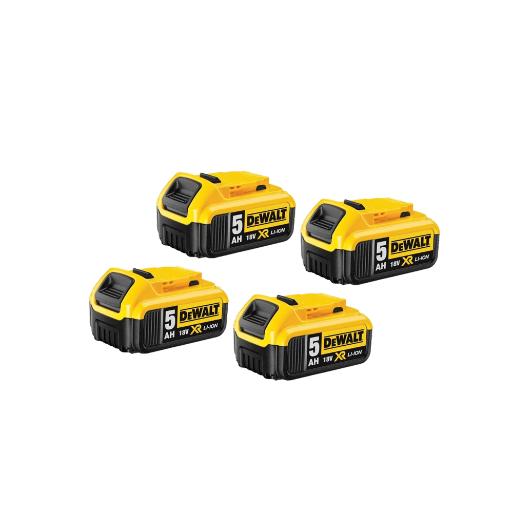 DeWalt — Lot de 4 batteries XR 18V 5,0 Ah (DCB184) | ProForPro