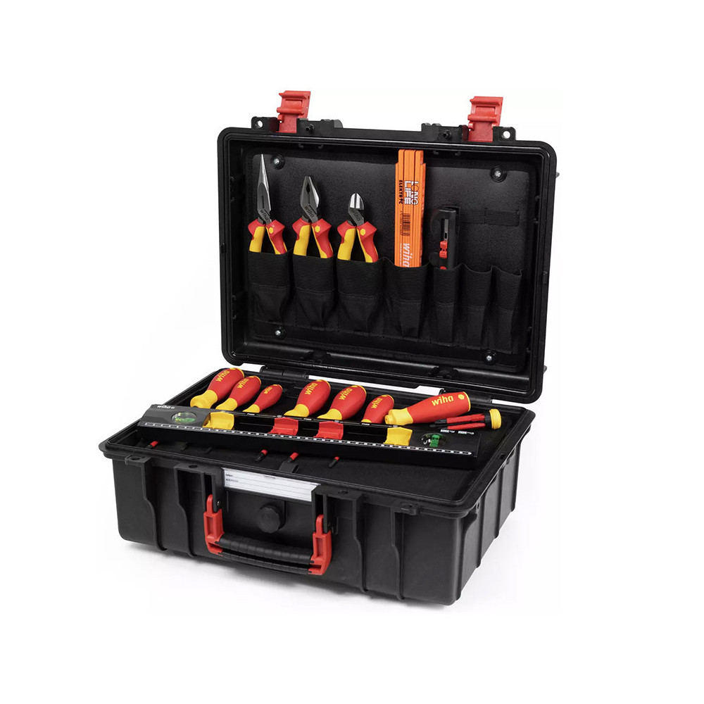 WIHA 45530 - Caisse à outils électricien Basic Set L 18 pcs