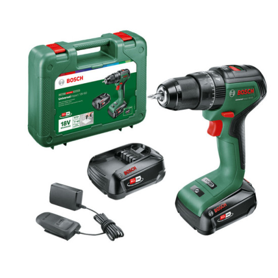 Bosch — Perceuse-visseuse 18V kit 2×2,0 Ah en coffret | ProForPro