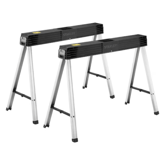 Tréteaux métalliques pliants 340 kg (paire) Stanley 1-97-475 | ProForPro