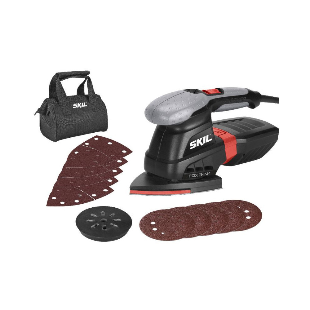SKIL Fox 3-en-1 - Ponceuse Multi 250W avec sac