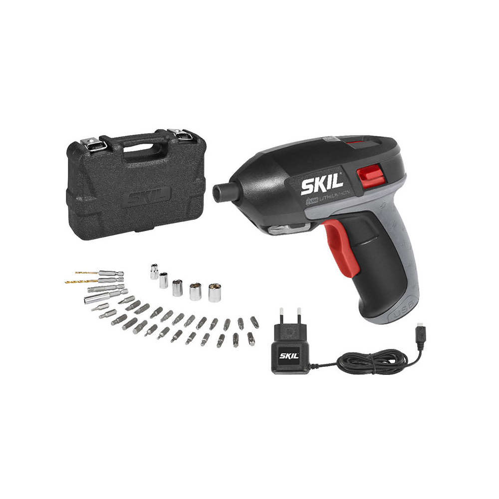 SKIL F0152636AD - Tournevis électrique 3.6V + 20 embouts