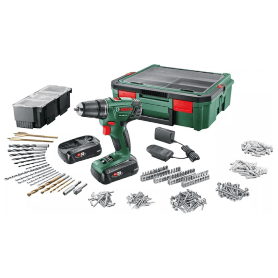 Bosch — Perceuse-visseuse 18V kit 2×1,5 Ah + accessoires en SystemBox | ProForPro