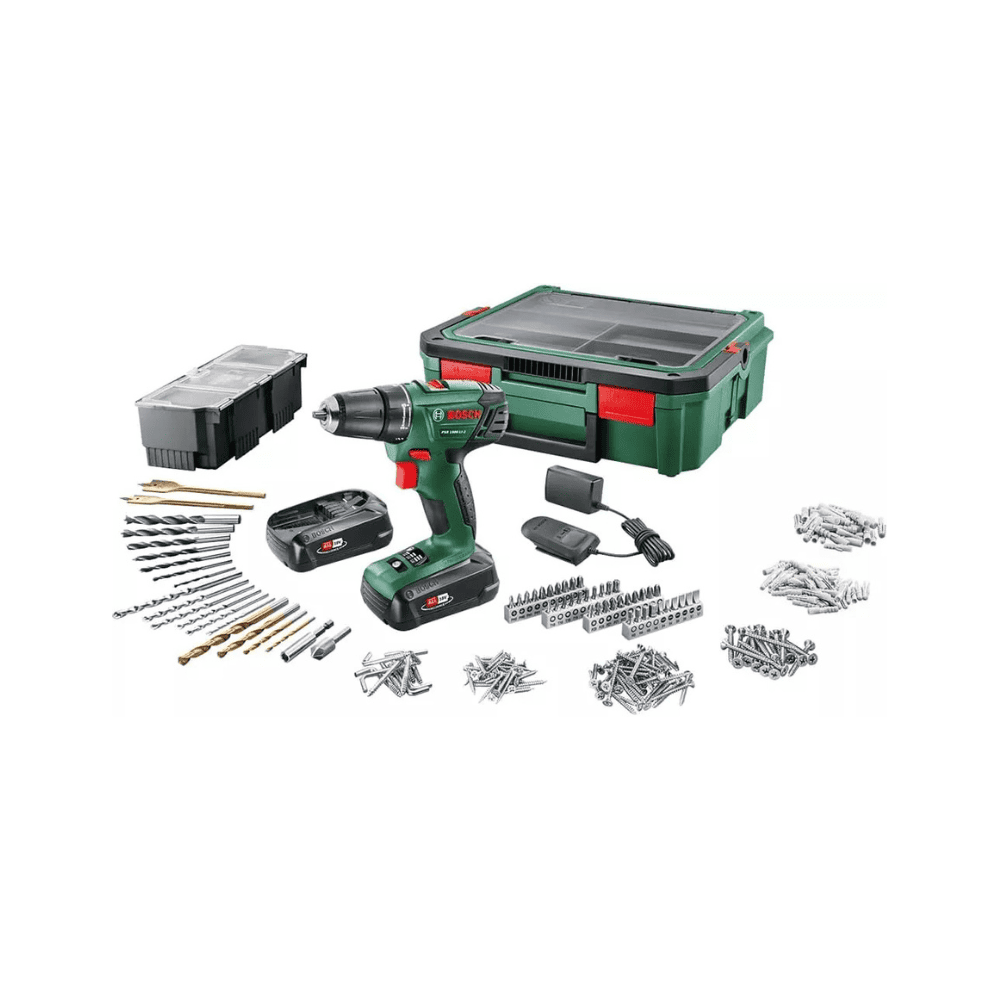 Bosch — Perceuse-visseuse 18V kit 2×1,5 Ah + accessoires en SystemBox | ProForPro