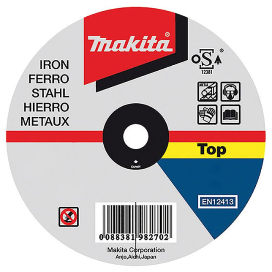 Disque à tronçonner métal Ø125 × 1 × 22,23 mm Makita P-53023 | ProForPro