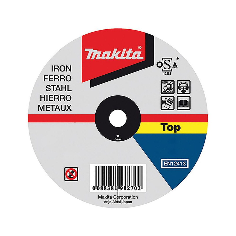 Disque à tronçonner métal Ø125 × 1 × 22,23 mm Makita P-53023 | ProForPro