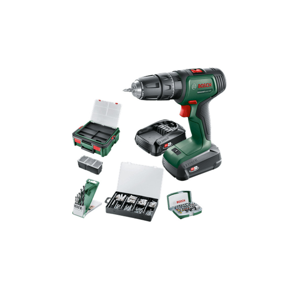 Bosch — Perceuse-visseuse 18V kit 2×1,5 Ah + accessoires en SystemBox | ProForPro