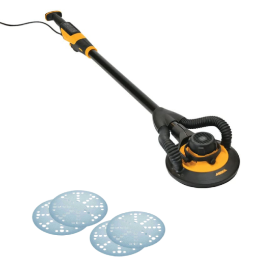 Ponceuse placo à bras Ø 225 mm LEROS 950CV + abrasifs