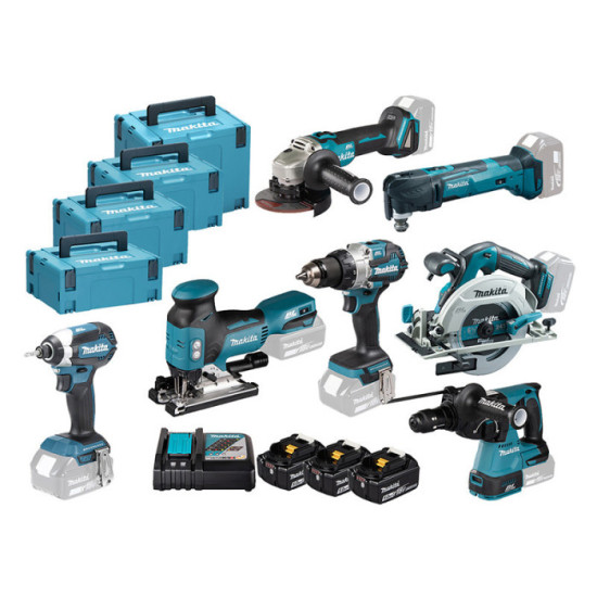 Combo 7 machines 18V LXT Makita DLX7030T3J 3x5,0 Ah | ProForPro