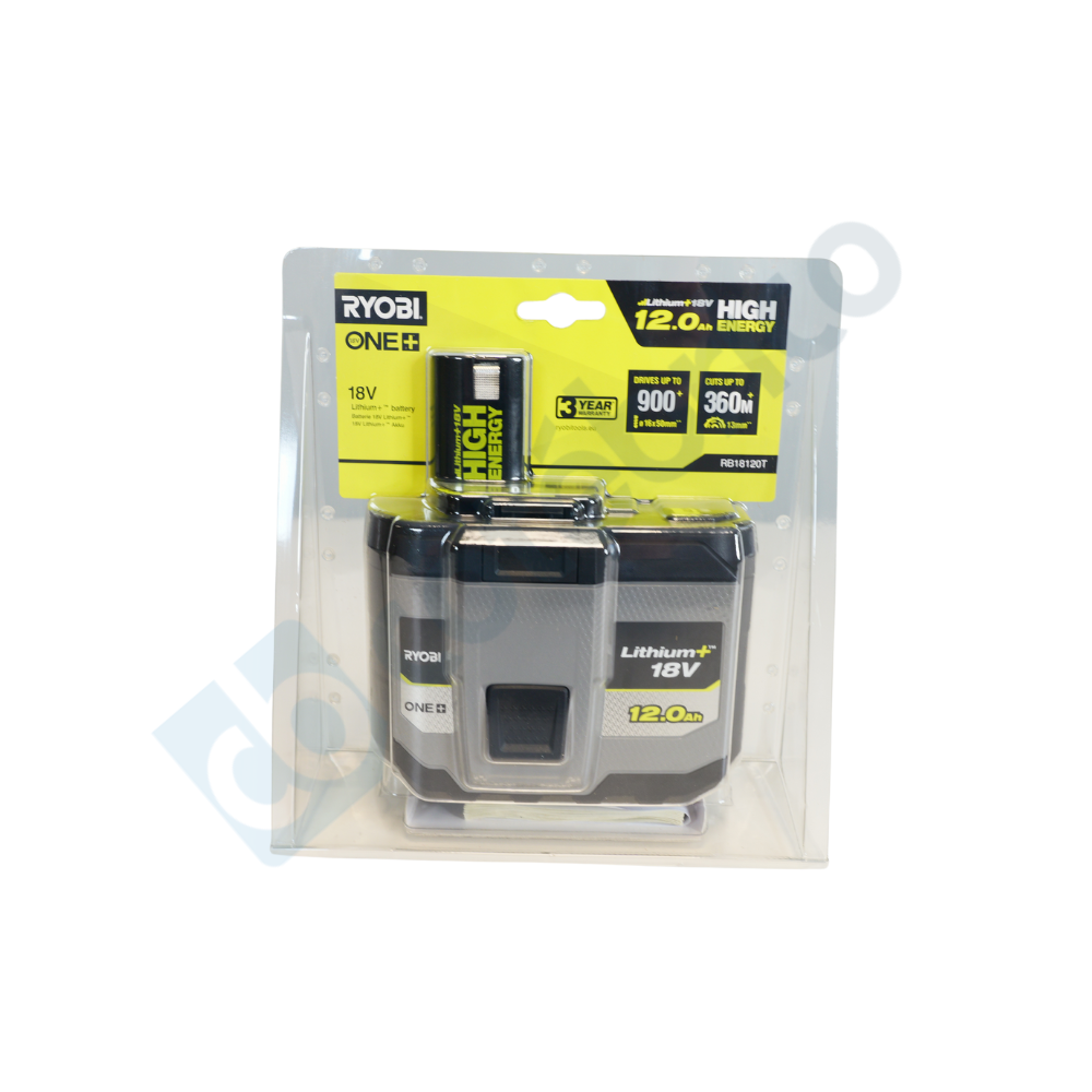 Ryobi RB18120T Batterie 18V ONE+ 12,0 Ah HIGH ENERGY | ProForPro